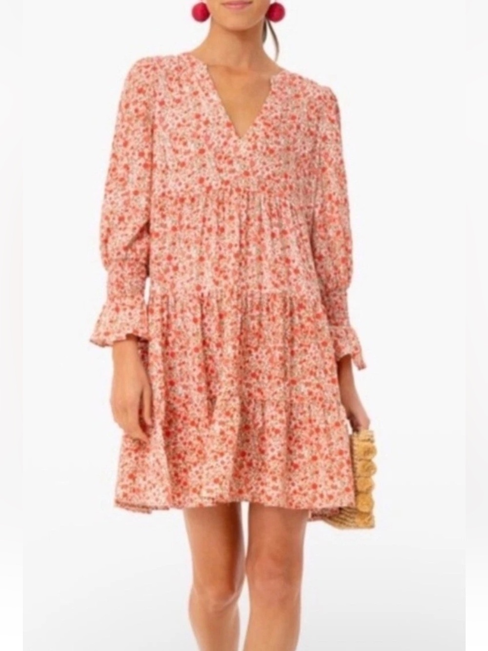 Pomander Place Kendo Mini Dress in Ditsy Red Floral Size XS